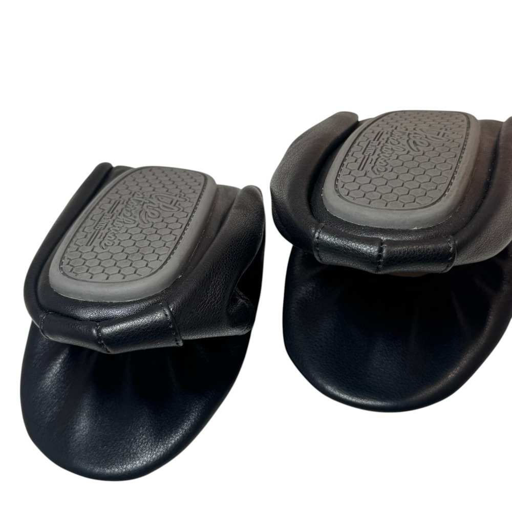 Storehouse Ballet Flats Black Leather Women's Size 8 Foldable with Dustbag - Picture 5 of 7